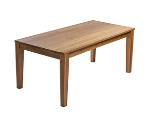 Fototapeta premium Simple wooden dining table with four sturdy legs