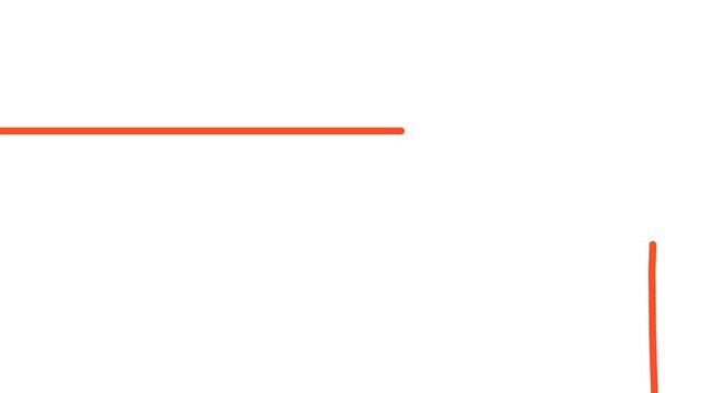 There is a long, thin horizontal line sticking out on the canvas and a vertical stripe at the bottom.