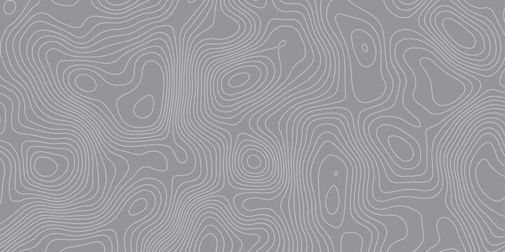 Subtle abstract topographic pattern with smooth contour lines on a gray background, creating a modern minimalistic texture ideal for mapping themes, backgrounds, branding,wallpapers,and graphic design