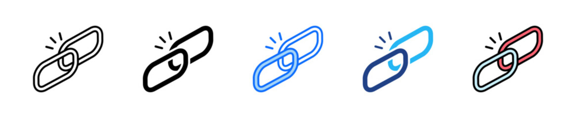 Payment Link Icon Set Multiple Style Collection