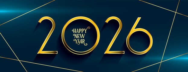 happy new year 2026 greeting wallpaper