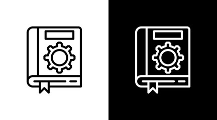 Training Manual With Icon Set Design	