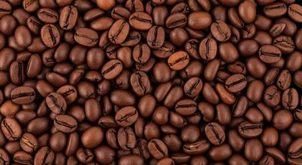 Roasted coffee beans background