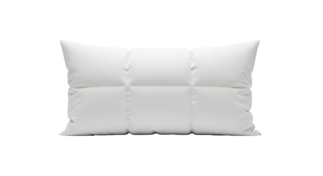 Comfortable white rectangular cushion for resting and relaxation