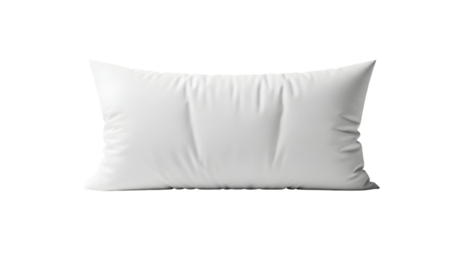 A crisp, clean, and comfortable white pillow, perfect for enhancing sleep and bedroom decor