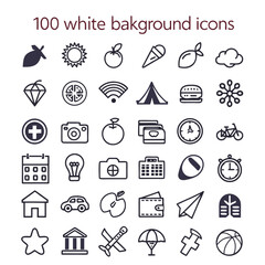 Comprehensive Icon Grid with Diverse Symbols icons