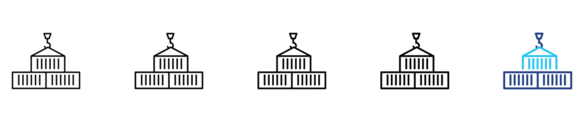 Commerce icon set outline multistyle vector illustration concept