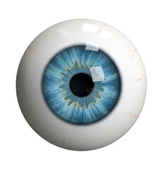 Blue eyeball transparent background cutout png