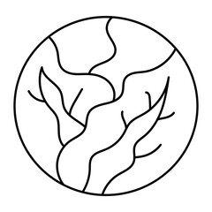 Hand drawn assortment of leafy. Vector illustration of cabbage vegetable icon
