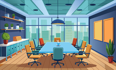 Modern office conference room