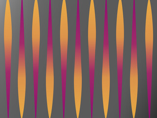 Dynamic vibrant pattern of triangles in orange and purple on a gray background, perfect for stylish backgrounds, modern designs, or creative projects