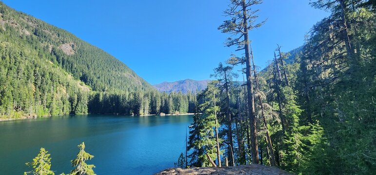lake in the mountains