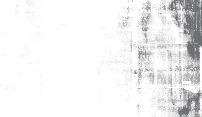 Faded grey text and dots scattered across a white background with dense text blocks on the right abstract
