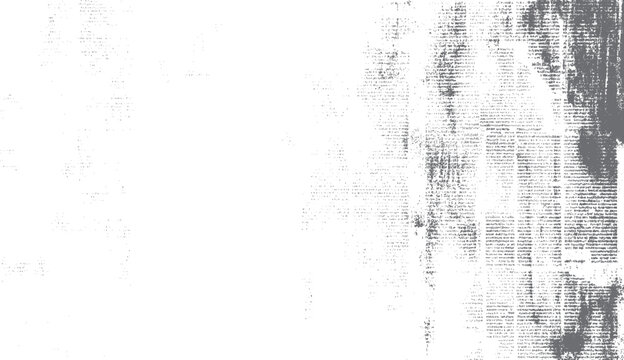 Faded grey text and dots scattered across a white background with dense text blocks on the right abstract