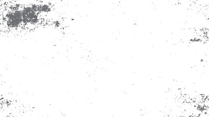 Grey speckle grunge texture overlay on white background with distressed concrete effect vector