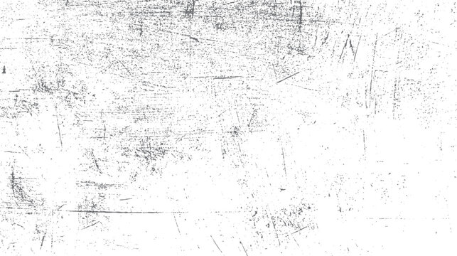 White background with scattered grey distressed grunge texture and scratches vector 1