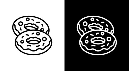 Doughnut With Icon Set Design