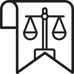 Law firm icon with badge vector.