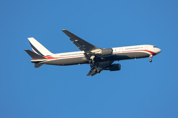 着陸体制の航空機