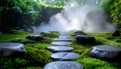 Masuklah ke taman zen yang tenang untuk kedamaian dan ketenangan