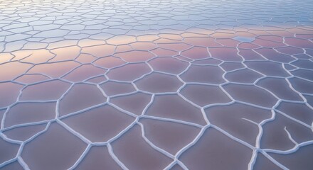 Cracked earth texture dry lake bed pattern abstract natural background with geometric shapes and pastel colors