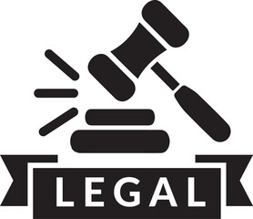 Legal service icon design.