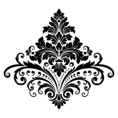 Damask vintage floral ornament