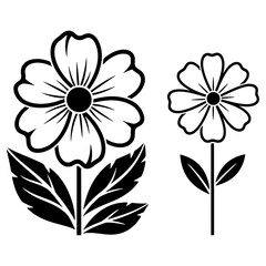 Flower stencil design
