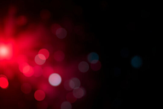 red bokeh background