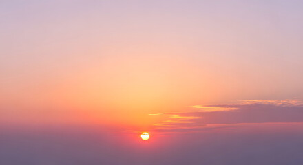 Obraz premium Beautiful Pastel Sunset Sky Background