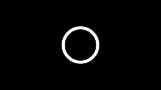 White check mark icon.Animated check mark icon in white against dark background for positive affirmations and approved actions.