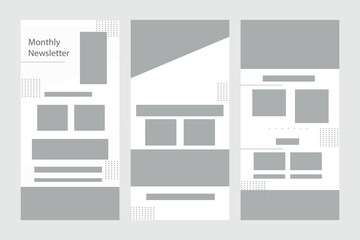 Monthly Newsletter Maganizne Design Layout Template