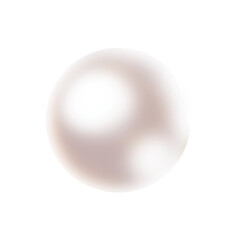 pearl on white background
