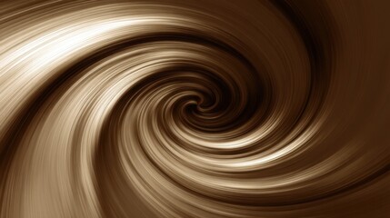 A swirling abstract pattern in rich brown tones, a sense of movement and depth, blurred brown background