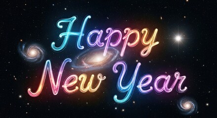 Happy New Year Wishes Celebration Background