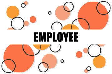 Vector banner. Megaphone with employee speech bubble. Loudspeaker. Banner for business, marketing. Banner design vector illustration.