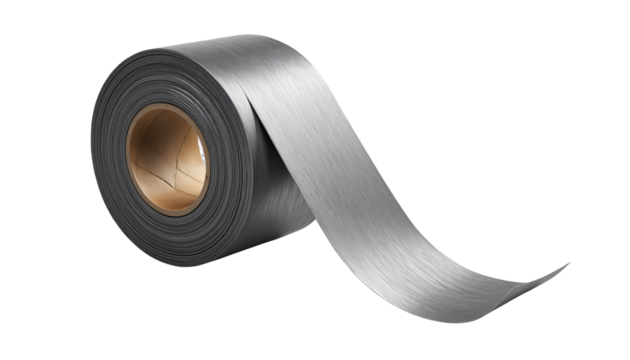 3D satin ribbon rolled into a roll on a light background, realistic texture, elegant decorative element for packaging, gift wrapping, and design projects