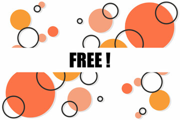 Vector banner. Megaphone with free speech bubble. Loudspeaker. Banner for business, marketing. Banner design vector illustration.