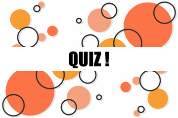 Vector banner. Megaphone with quiz speech bubble. Loudspeaker. Banner for business, marketing. Banner design vector illustration.