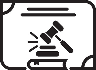 Law information icon vector.