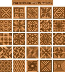 wood floor and materail brown color paatten set 2