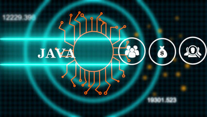 Software, web development, programming concept. Programming languages java and program. Software 