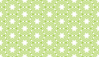 Green Geometric Seamless Pattern. Vector Repeating Background.