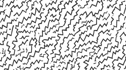 Obraz premium Black jagged lines on white background abstract pattern vector