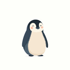 Naklejka premium Cute Cartoon Penguin Chick Vector Illustration