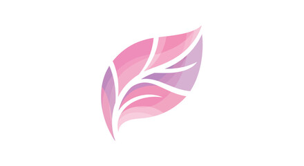 Fototapeta premium pink feather isolated on white