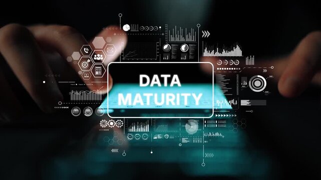Data Maturity Concept with Visual Graphs and Metrics for Business Analysis and Decision-Making Insights. Asymptotic smart data analytic.