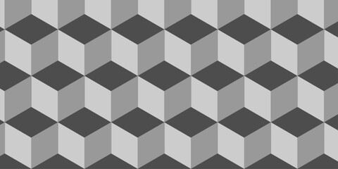 Abstract square dark black cubic square shape backdrop texture. cube geometric wall and floor vector diamond hexagon triangle wallpaper background.	
