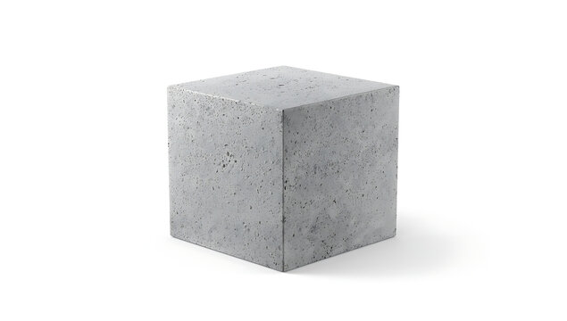 highly detailed 3d concrete texture cube with realistic rough surface, perfect for material studies, architectural design references, product mockups, and construction-related visual elements