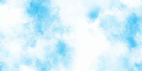 Light blue watercolor abstract background illustration gentle smoke effect against a white background.